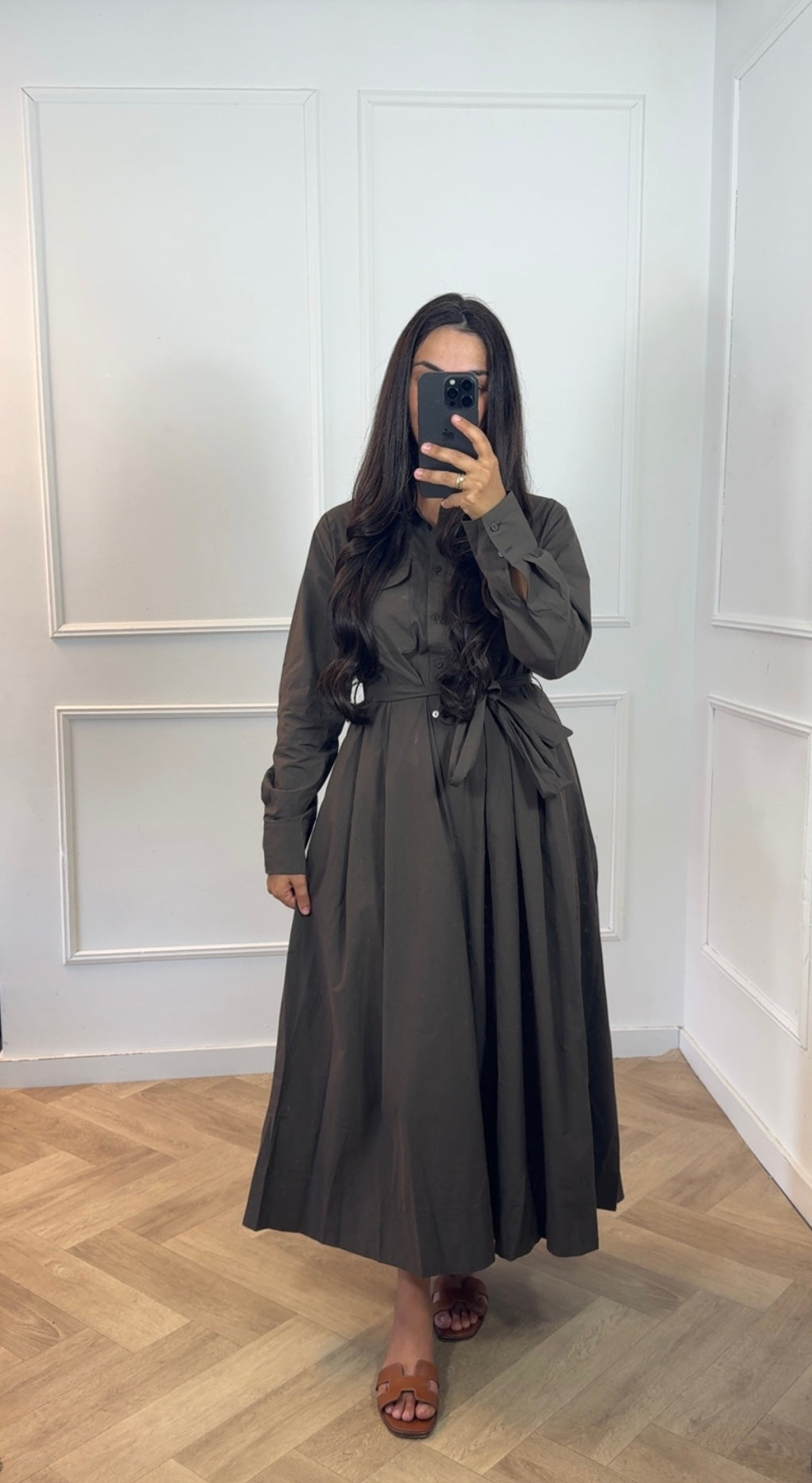 Amara dress Brown