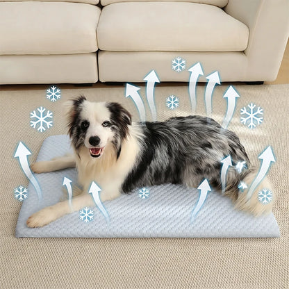 Premium Dog Cooling Mat – Summer Self-Cooling Pet Pad for Dogs & Cats
