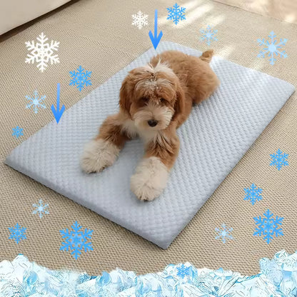 Premium Dog Cooling Mat – Summer Self-Cooling Pet Pad for Dogs & Cats
