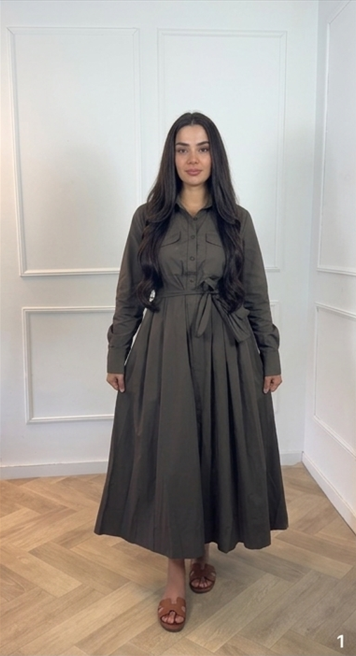 Amara dress Brown