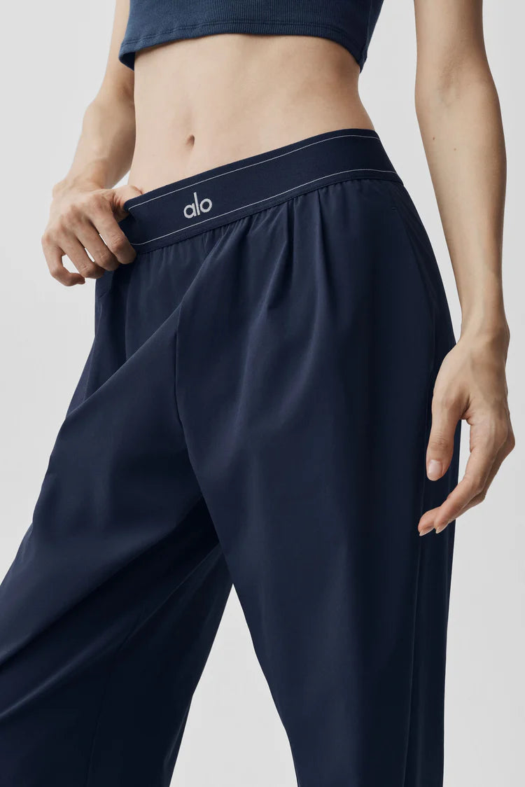 Alo Off-Duty Wide-Leg Pleated Trousers