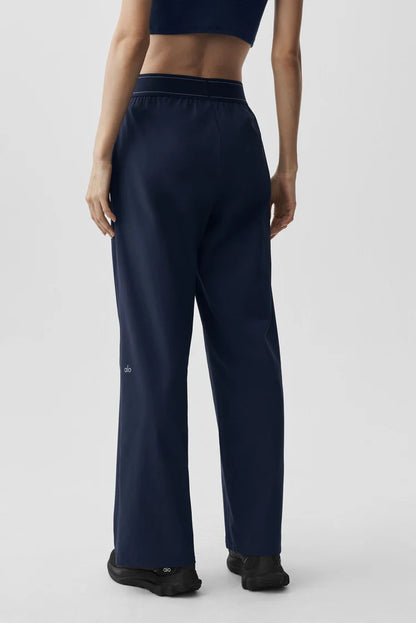 Alo Off-Duty Wide-Leg Pleated Trousers